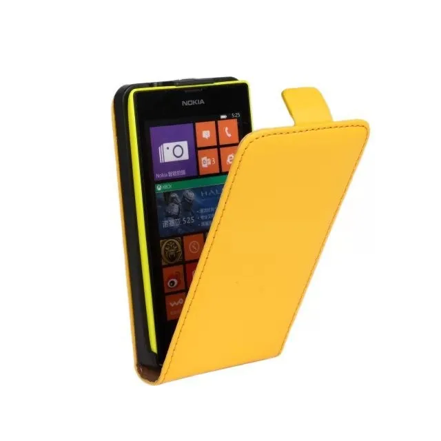 

Чехол-книжка из натуральной кожи для Nokia Lumia 520 520T + Бесплатная защита экрана