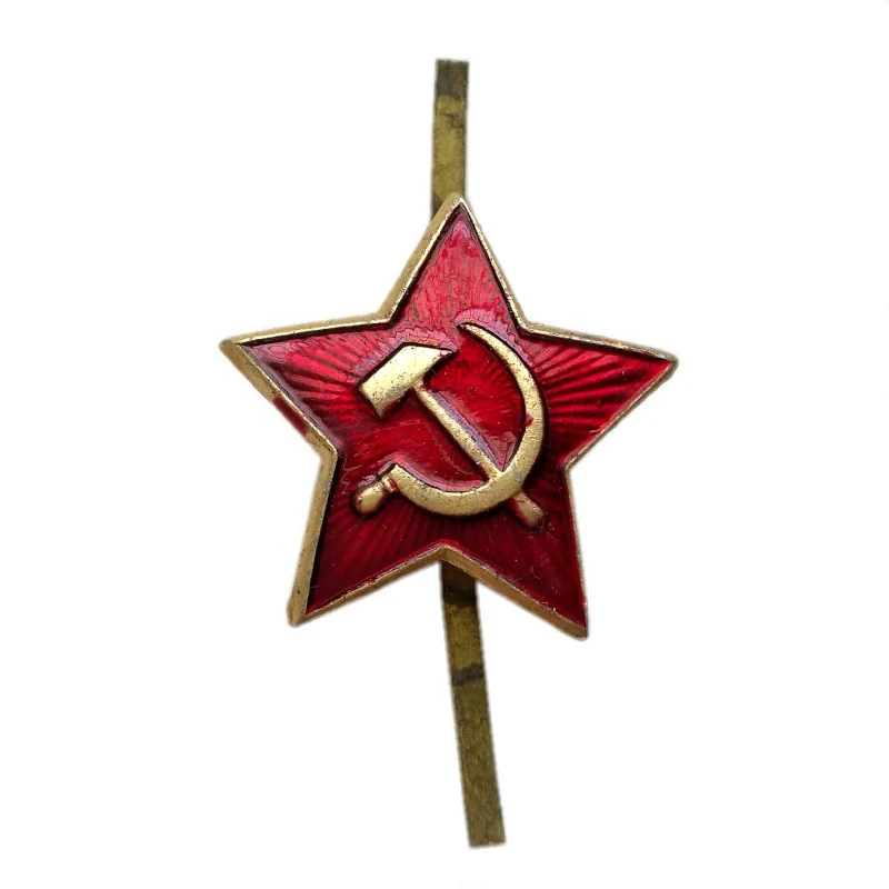 Советский период эмалированный штифт для армии, красная крышка лодки CCCP серп холодный боевой молот маленькая красная звезда пентаграмма - Цвет: Little red star