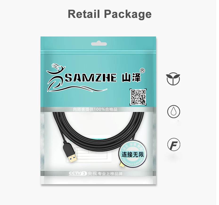 SAMZHE USB кабель USB для принтера 3,0 кабель для печати типа A папа-B папа для Canon Epson hp принтер к компьютеру 0,5 м 1 м 1,5 м 2 м 3 м