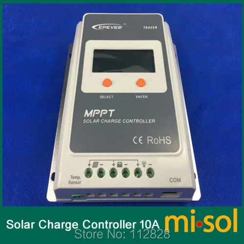 Контроллер солнечной батареи Misol Tracer MPPT 10 А с дистанционным измерителем 12/24 в