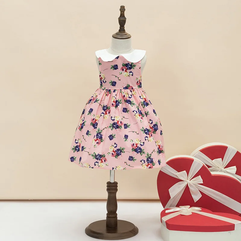Одежда для девочек 2018 новый Детская праздничная одежда платья 5 лет Лето-Весна