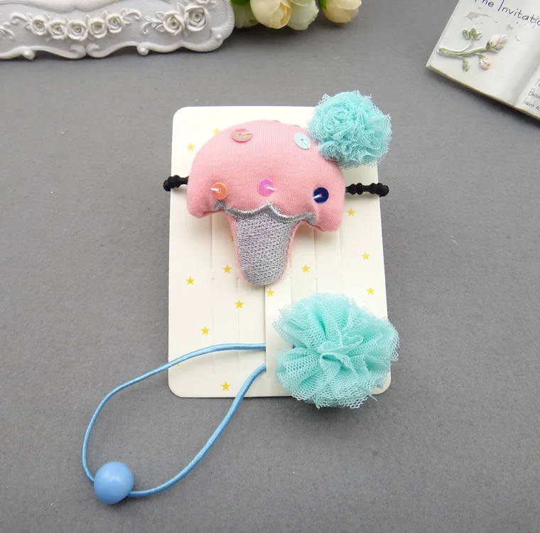 Корейские аксессуары для волос с кружевными шариками и мороженым красочные