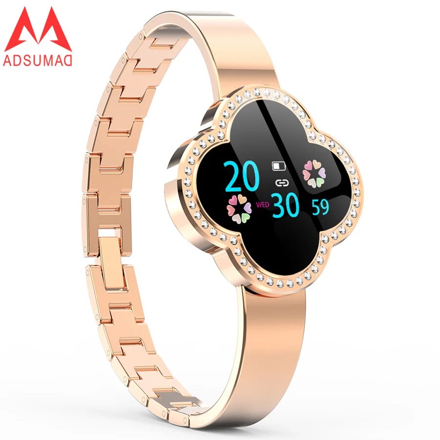 Женские умные часы Adsumad S6 умный браслет с изображением клевера монитор кровяного