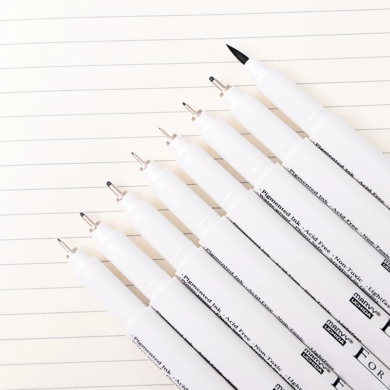 8 шт./лот на водной основе маркеры щеток пластиковые художественные Рисование