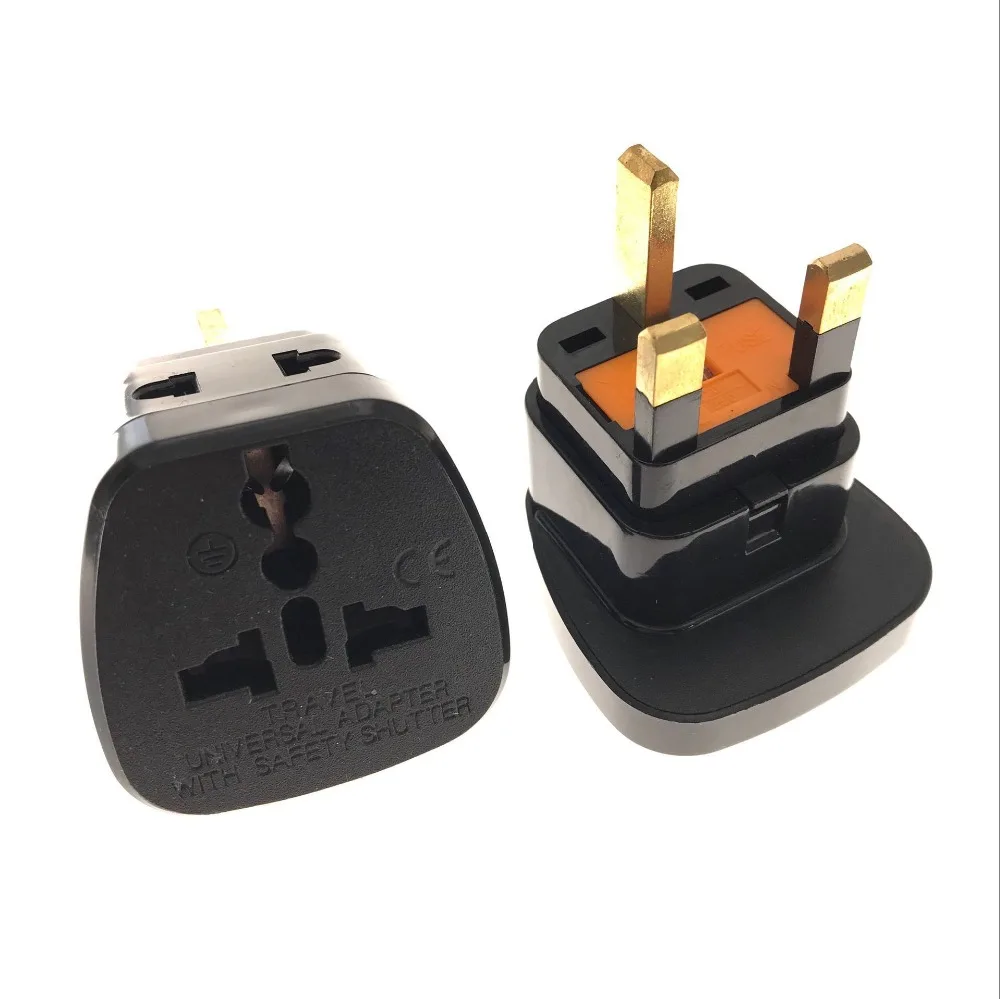 

Universal EU UK AU US to UK AC Travel Power Plug Adapter Converter drop shipping US 3PIN PULG with 13A fuse