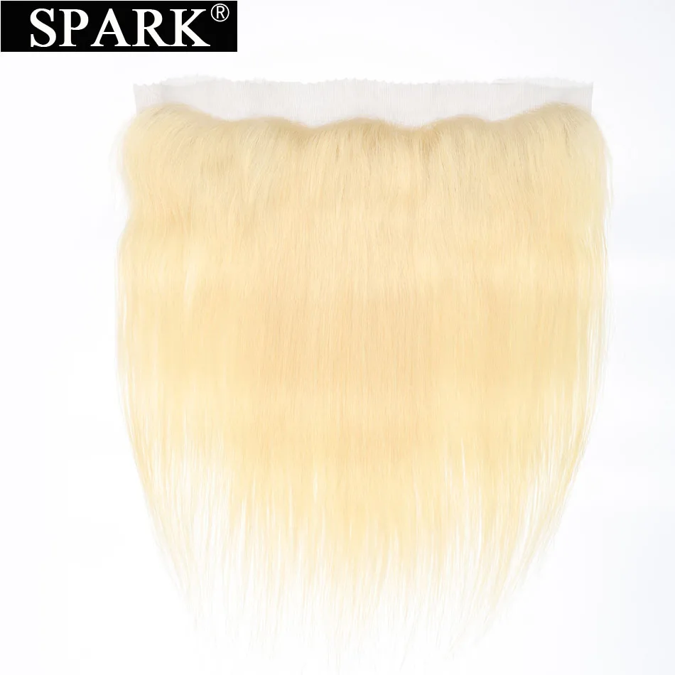 Волосы Remy Spark бразильские 13 дюймов X4 дюйма свободная часть #613 медовые светлые
