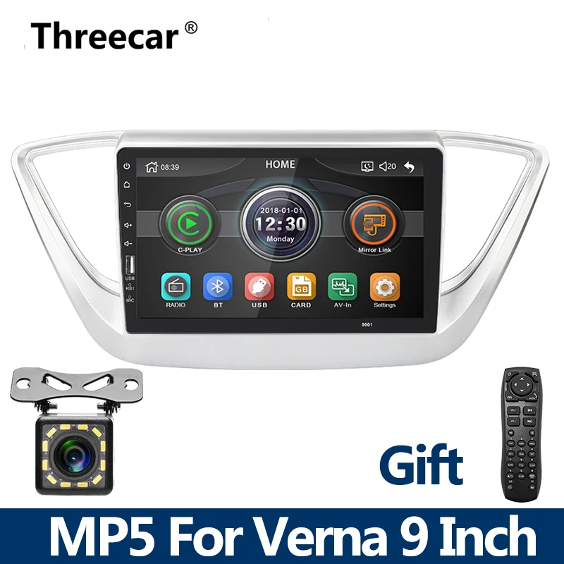 with 12 camera 2 din автомагнитола " Мультимедиа MP5 плеер Bluetooth стерео Зеркало Ссылка Android iPhone для hyundai solaris verna accent - Цвет: with 12 camera