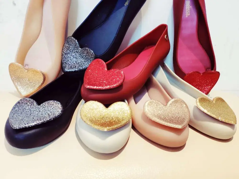 Женские сандалии на плоской подошве Melissa Ultragirl Heart брендовые из ПВХ 2019 | Обувь