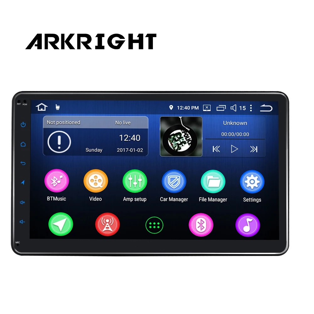 ARKRIGHT 10,1 ''1Din 32 ГБ Автомобильный плеер Android автомобильный Радио Стерео Аудио мультимедийный плеер DSP 4G Carplay быстрая загрузка HD 1280*720P