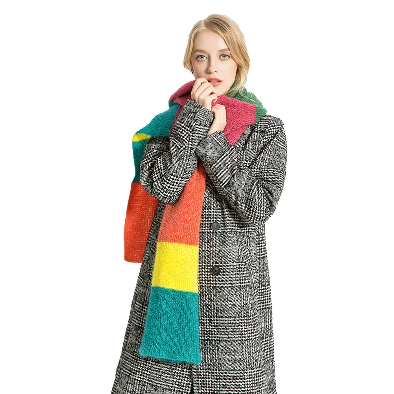 RUNMEIFA новый модный кашемировый шарф женские шали и обертывания Foulard Femme вязаные