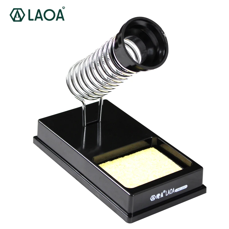 

LAOA Easy Plug In High Temperature Resistant Bakelite Electric Soldering Iron Stand with Cleaning Spoonge