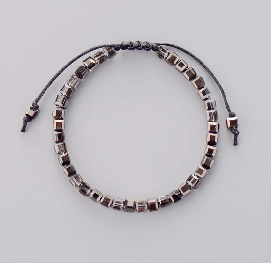 Модный браслет с блестящими кристаллами дружбы цветной Простой из хрусталя для