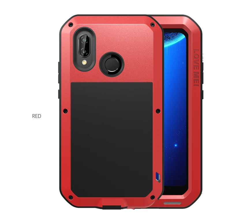 LOVE MEI Metal Aluminum For Huawei P20 Lite Nova 3E P30 Heavy Duty Armor Shockproof Waterproof Powerful Mate 20 | Мобильные телефоны