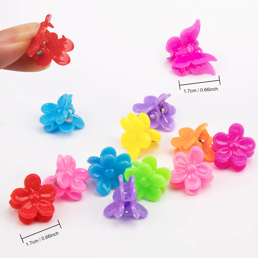 Бабочка пластмассовая заколка для волос 200 шт головных уборов красивые детские