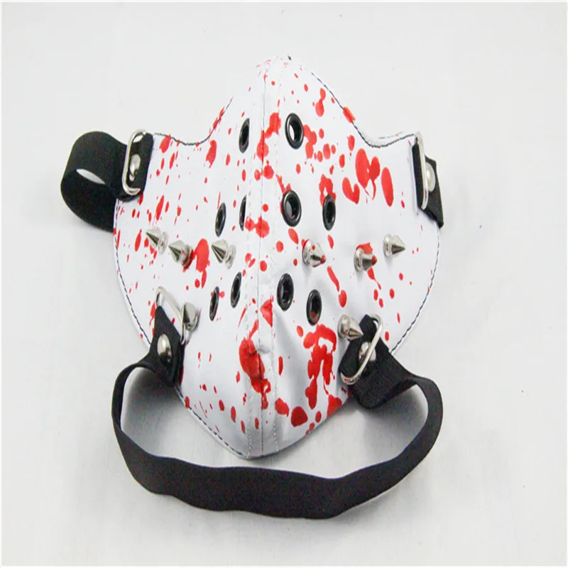 10pcs/Pack Mask Halloween Harley Masks Performances Rivet Non-mainstream Rock Men's Personalized Motorcycle | Красота и здоровье