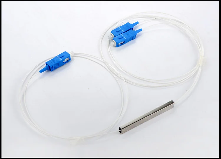 FirstFiber SC PC UPC splitter 2 Каналы Blockless Micro Тип 1x2 PLC Оптического Волокна Splitter с 1 5 м кабель