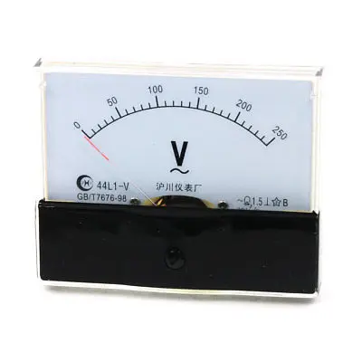 

Rectangle Analog Volt Voltage Voltmeter Panel Meter AC 0-250V