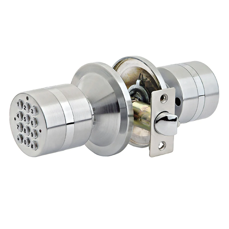 Электронный Дверной замок с кодом бескнопочный электронный блокировка клавиатуры, ригель дверной замок Атлас Никель OS9919SS