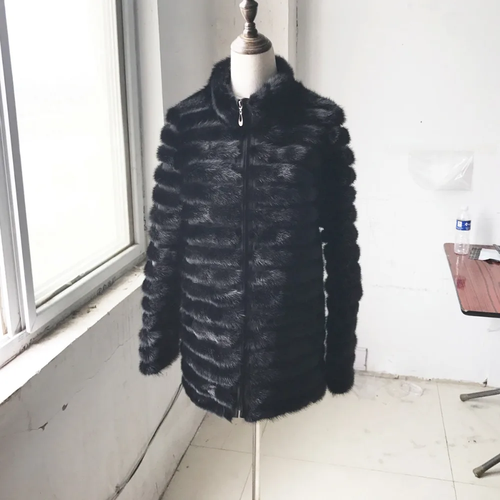 Шуба женская из натурального меха норки длинная 2021 | Женская одежда