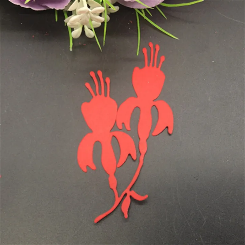 Металлический трафарет Petunia для высечки труб цветов рукоделия альбом