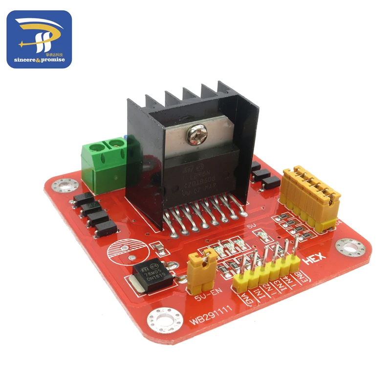 L298N HEX L298N Модуль двойной H Мост шаговый двигатель драйвер платы модули L298 плата контроллера для Arduino умный автомобиль DIY Kit - Цвет: L298N HEX