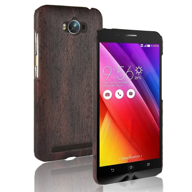 Чехол для Asus Zenfone Max ZC550KL Z010D Жесткий из поликарбоната кожаный Ретро чехол задняя