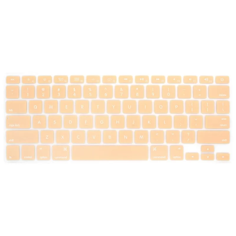 Разноцветные силиконовые ноутбук покрытие для клавиатуры пленка Apple Macbook Air 13