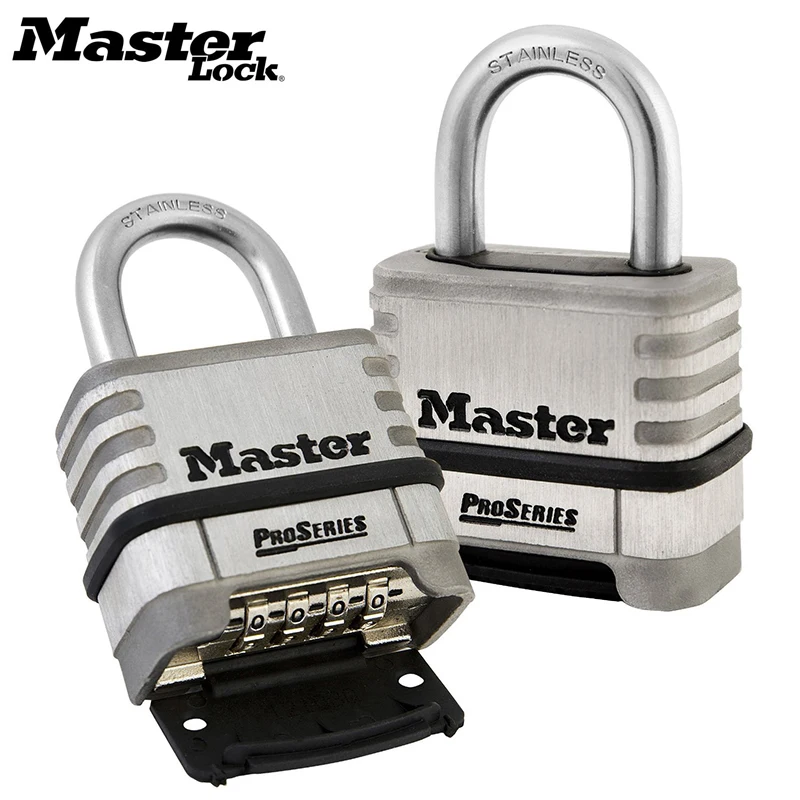 

Замок Master Lock, широкий ламинированный стальной навесной замок с защитой от кражи, водонепроницаемый, без желчного пузыря, уличный замок для д...