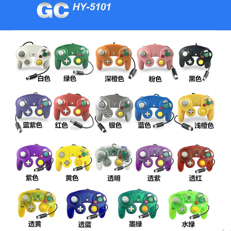 Полная распродажа новые геймпады NGC для Gamecube проводной ручной джойстик Nerd Controle MAC