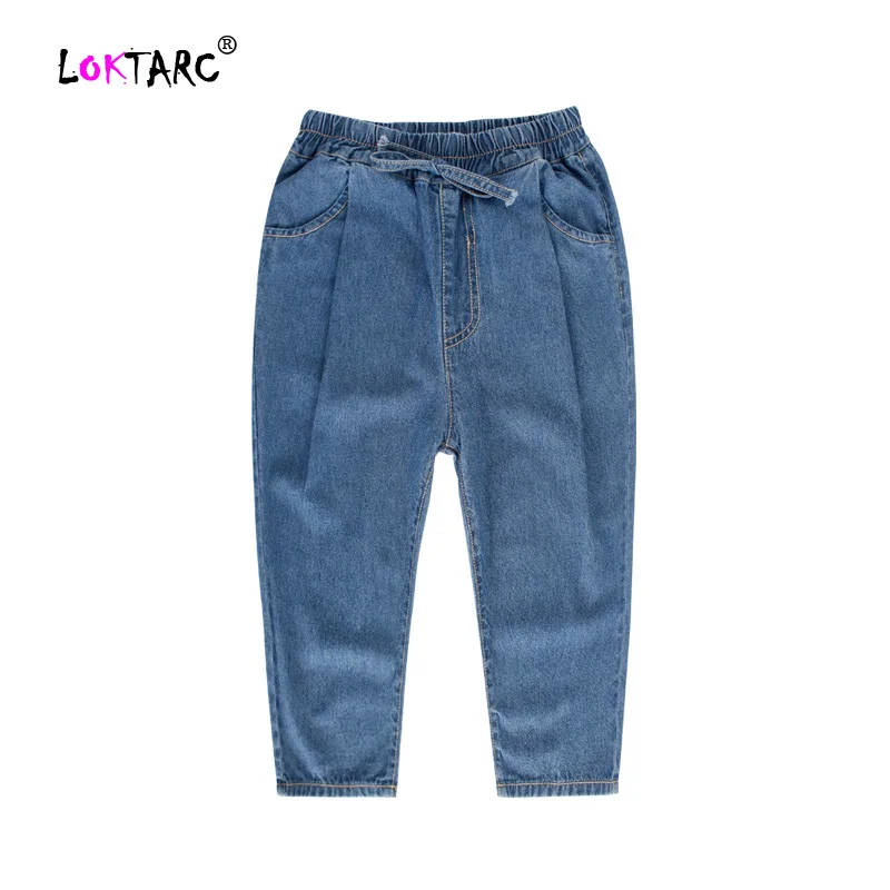 LOKTARC/летние джинсовые шорты для девочек повседневные эластичные хлопковые