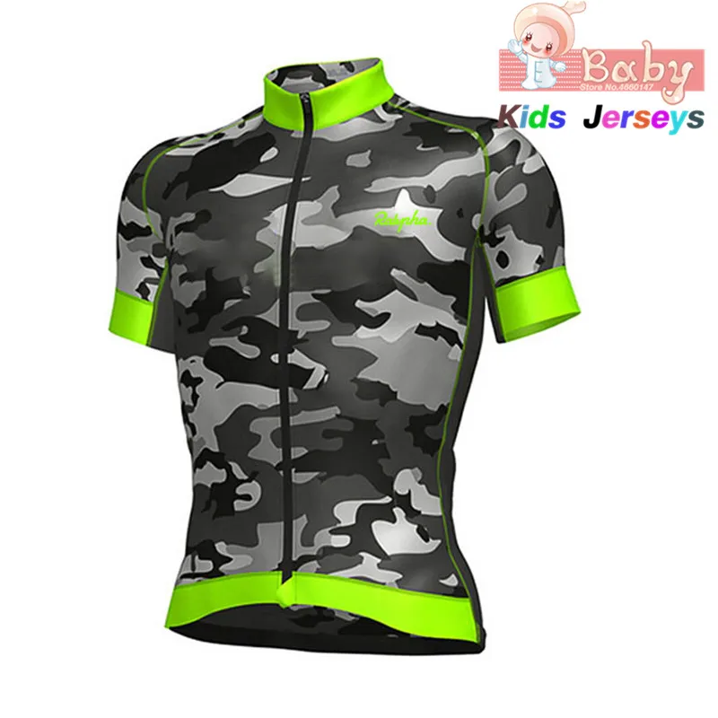 4 Новая детская одежда Ropa Ciclismo для велоспорта, комплект из дышащего камуфляжного зеленого цвета, летняя быстросохнущая одежда для велоспорта MTB, велосипедная форма - Цвет: 4
