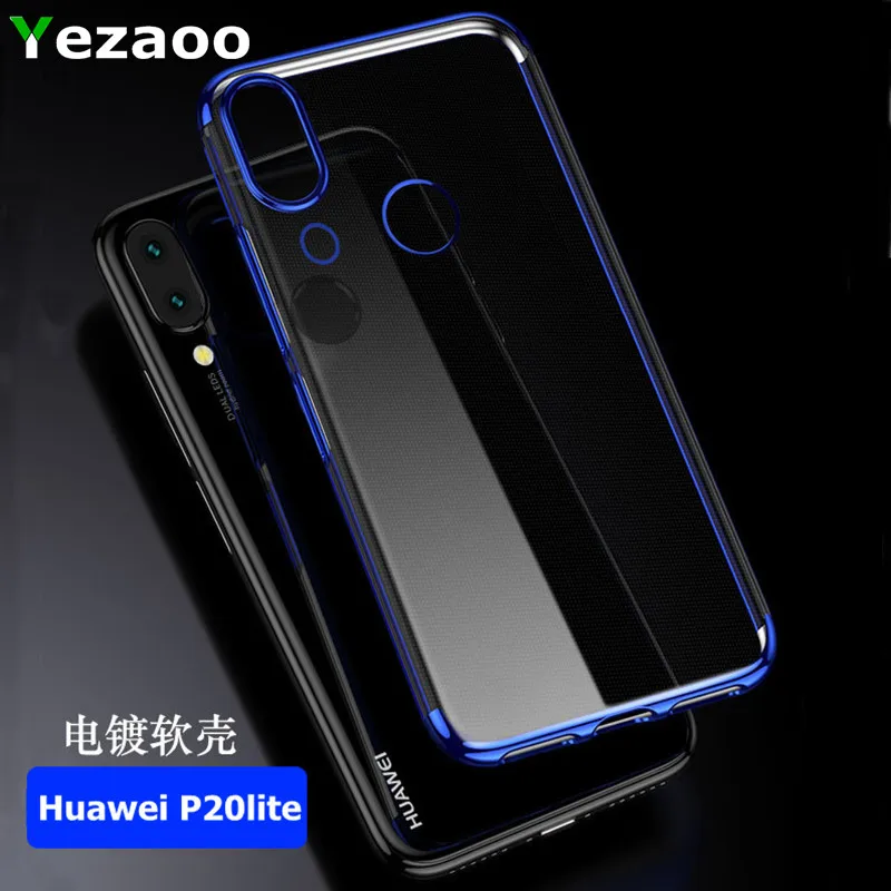 Чехол для huawei P20 Lite Прозрачный мягкий силиконовый чехол P20Pro P20Lite телефона |