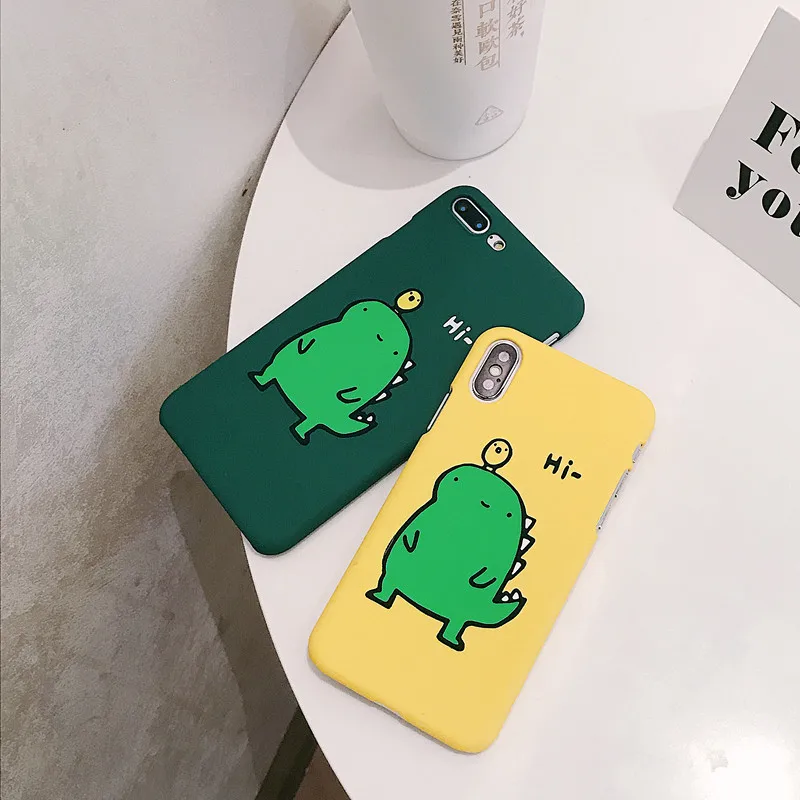 Прекрасный динозавров чехол для iPhone х 6 6S 7 8 плюс Ретро ТПУ Мягкая задняя крышка