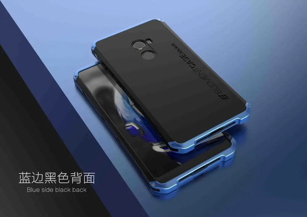 Для Xiaomi Mi Mix 2 Чехол с алюминиевой металлической рамкой и пластиковой задней крышкой для Xiaomi Mi Mix 2 Capa Fundas - Цвет: J