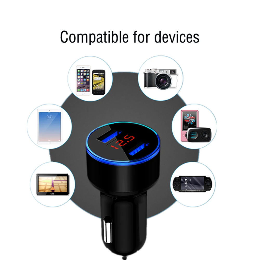 Автомобильное зарядное устройство для мобильного телефона мини USB планшет gps 3.1A быстрое зарядное устройство автомобильное зарядное устройство двойной USB автомобильный адаптер зарядного устройства для телефона Автомобильная Зажигалка CE