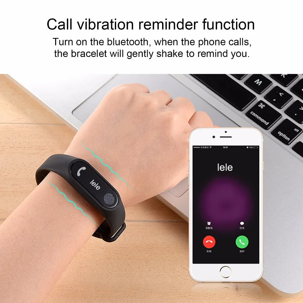 Смарт-браслет M2 водонепроницаемый смарт-браслет монитор Bluetooth 4 0 smartband