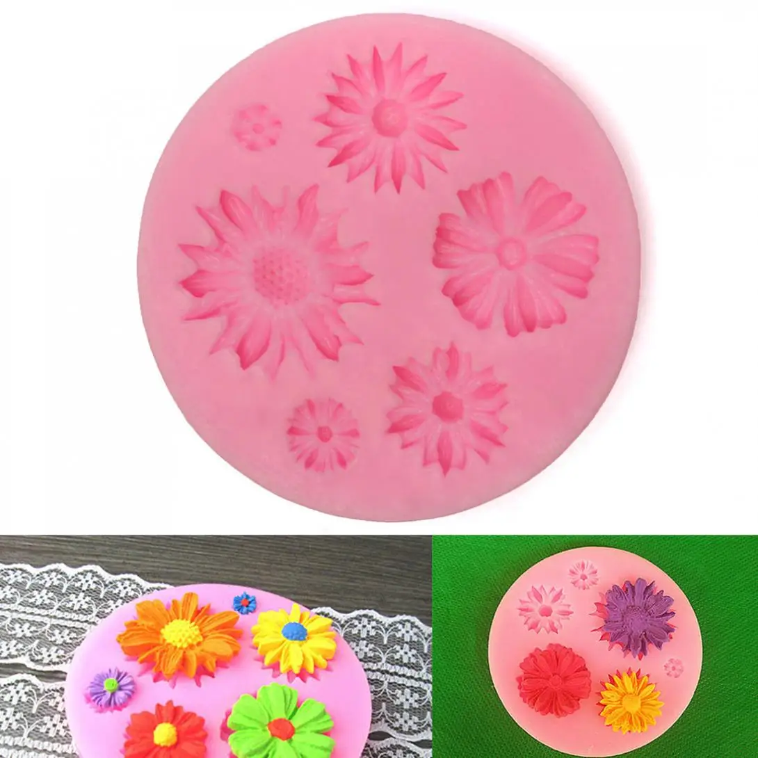 1 шт. розовая силиконовая многократная форма для украшения торта шоколадная