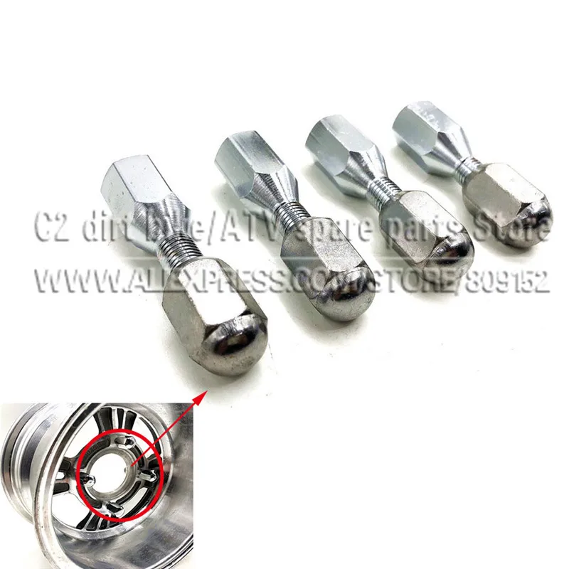 

Atv accessories quad aluminum rim 10" 12" 14"wheel screw 10mm M10*1.25