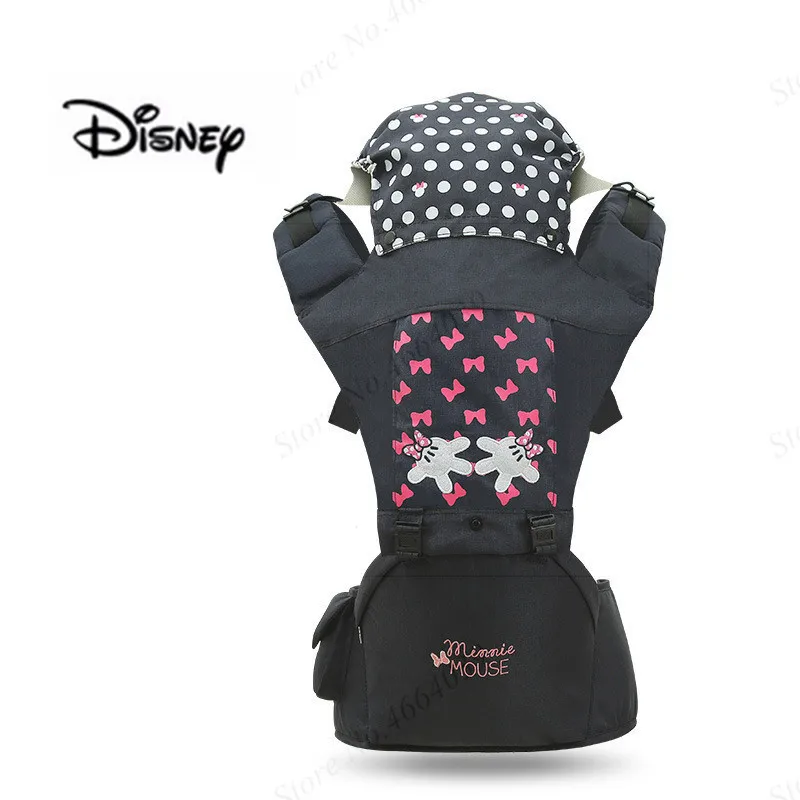 Navy minnie Disney эргономичная переносная люлька для новорожденных младенческой малыш рюкзак с сидением фронтальная типа «кенгуру» Обёрточная бумага Перевозчик Для младенец манеж для детей возрастом до 2 лет - Цвет: Navy minnie