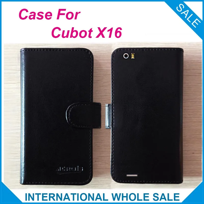 Hot! 2016 X16 Case Cubot Phone,6 Colors High Quality Flip Leather Exclusive Cover For Cubot X16 tracking number