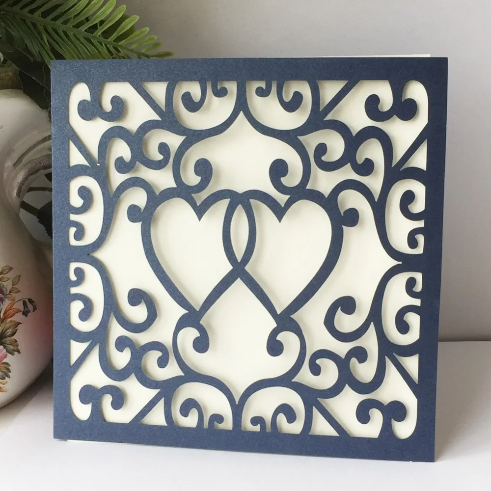 50 шт. квадратные свадебные приглашения в европейском стиле | Дом и сад