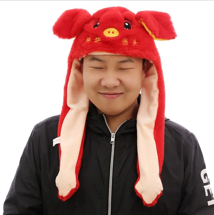 Новинка 2019 модная шляпа с заячьими ушками милая плюшевая подушка безопасности