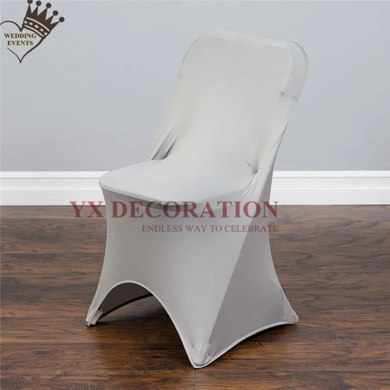 

Folding Lycra Spandex Chair Cover For Wedding Banquet Event Stretch Chair Covers Deocration