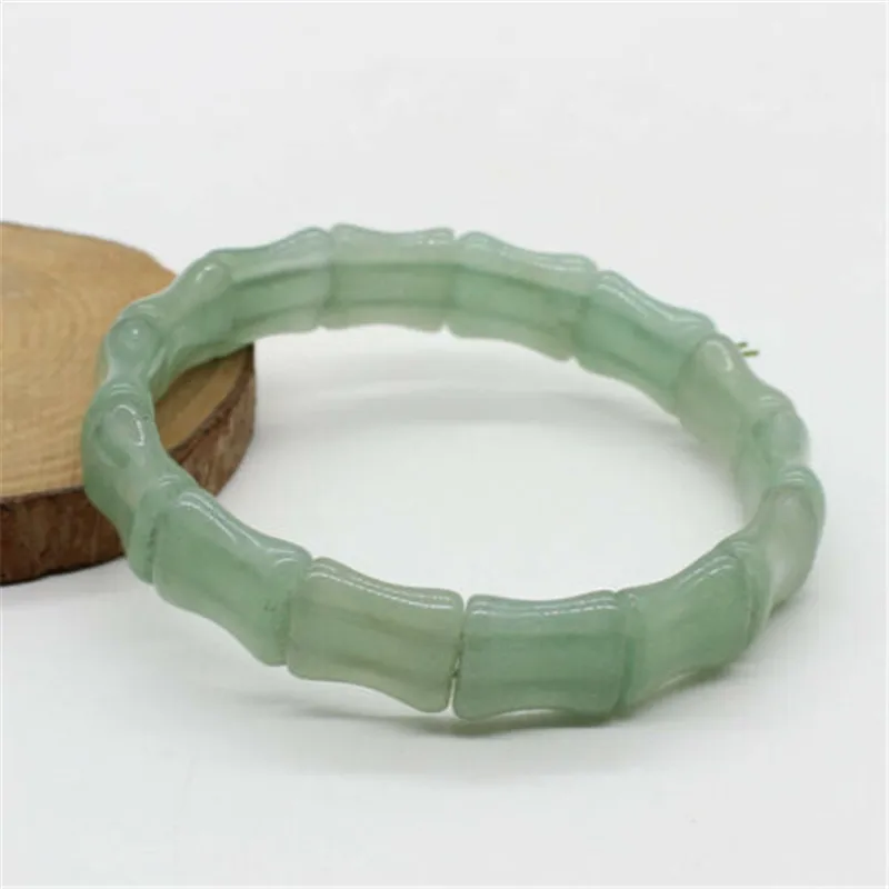 Китайский Красивый зеленый регулируемый браслет ручной работы из жадеита