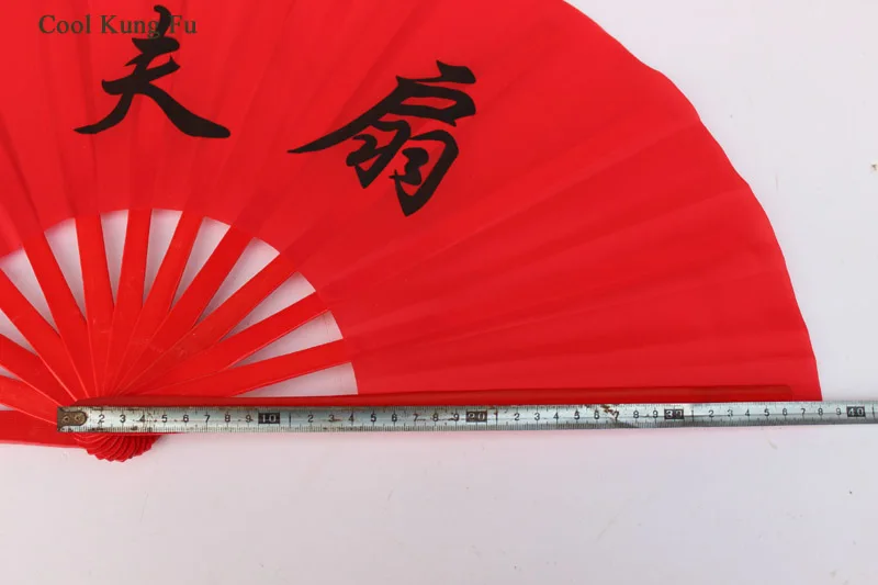 38 см Тай чи вентилятор красный кун-фу &quot для танцевального представления бамбук