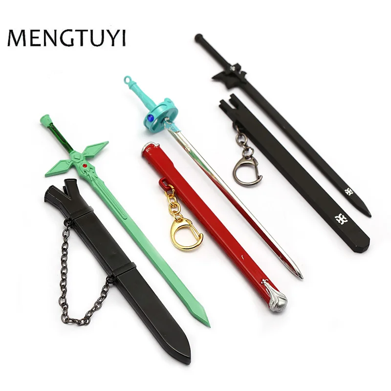 J Store аниме Sword Art онлайн брелок для ключей Elucidator Dark Repulsor Asuna брелок металлический автомобильный брелок SAO сувенир