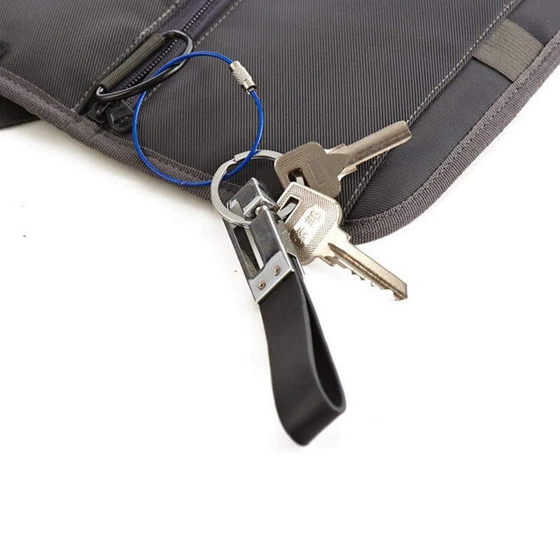 

10pcs High Quality Metal Wire Stainless Steel Wire Rope Creative carabiner Keys hanging Cable EDC Tool