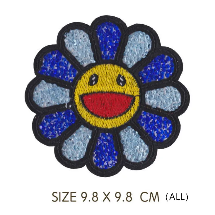 Parche bordado con diamantes de imitaci&oacute;n y flores para el sol, accesorio con motivo de moda, para ropa, sombrero, bolsa, 10 Uds., env&iacute;o gratis-1