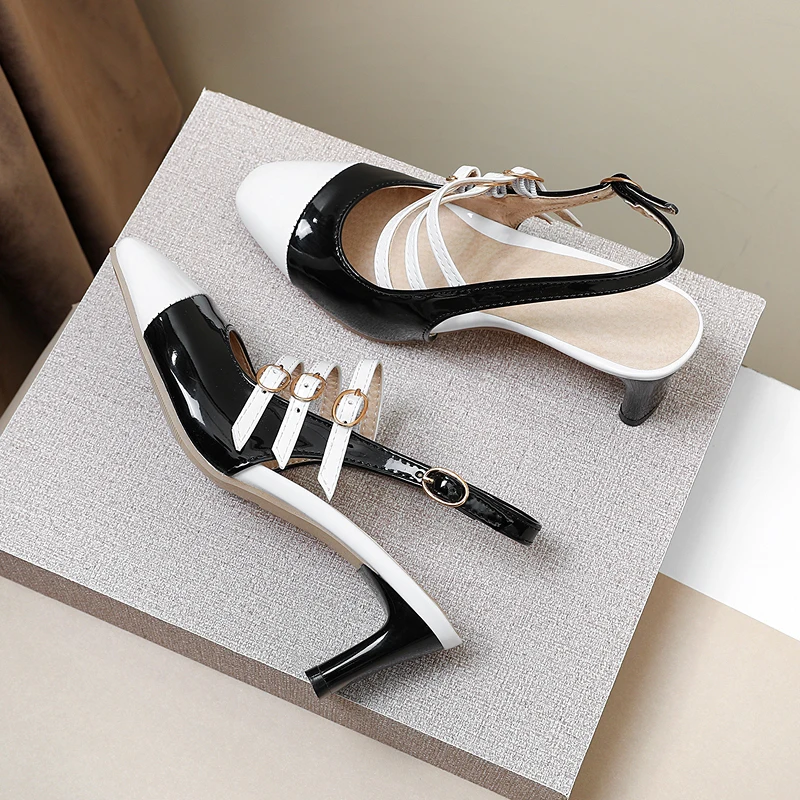 2019 Women Sandals Gladiator High Heels Strap Pumps Buckle Shoes Fashion Summer Ladies SIZE 34-46 | Обувь