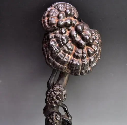 Изысканная Китайская классическая Коллекционная статуя ручной работы черное